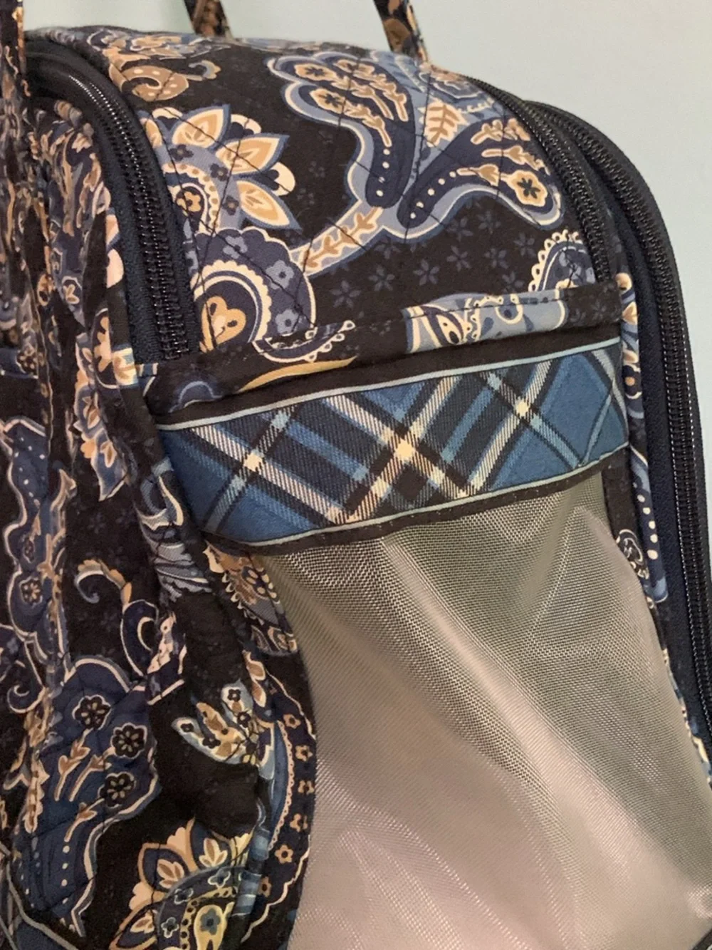 Vera Bradley Blue Paisley Pet Carrier Set